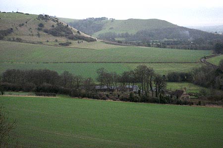 Giant’s Grave from Huish Hill