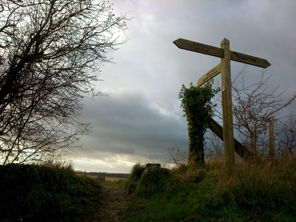 Signpost at Wilton c