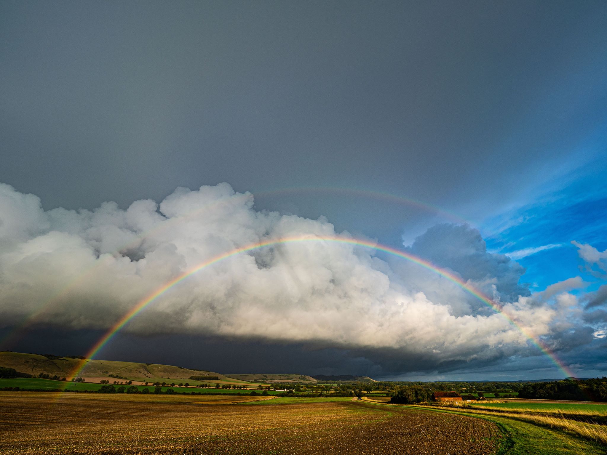 David White – Rainbow over Wilcot