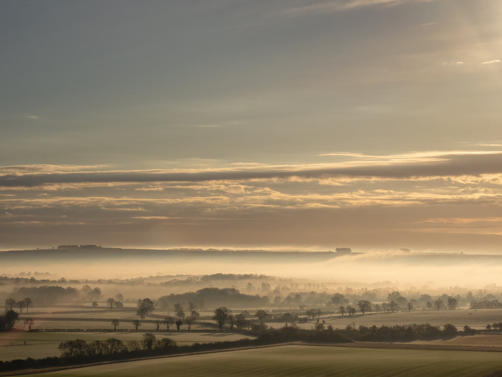 David White Pewsey Vale from Knap Hill November