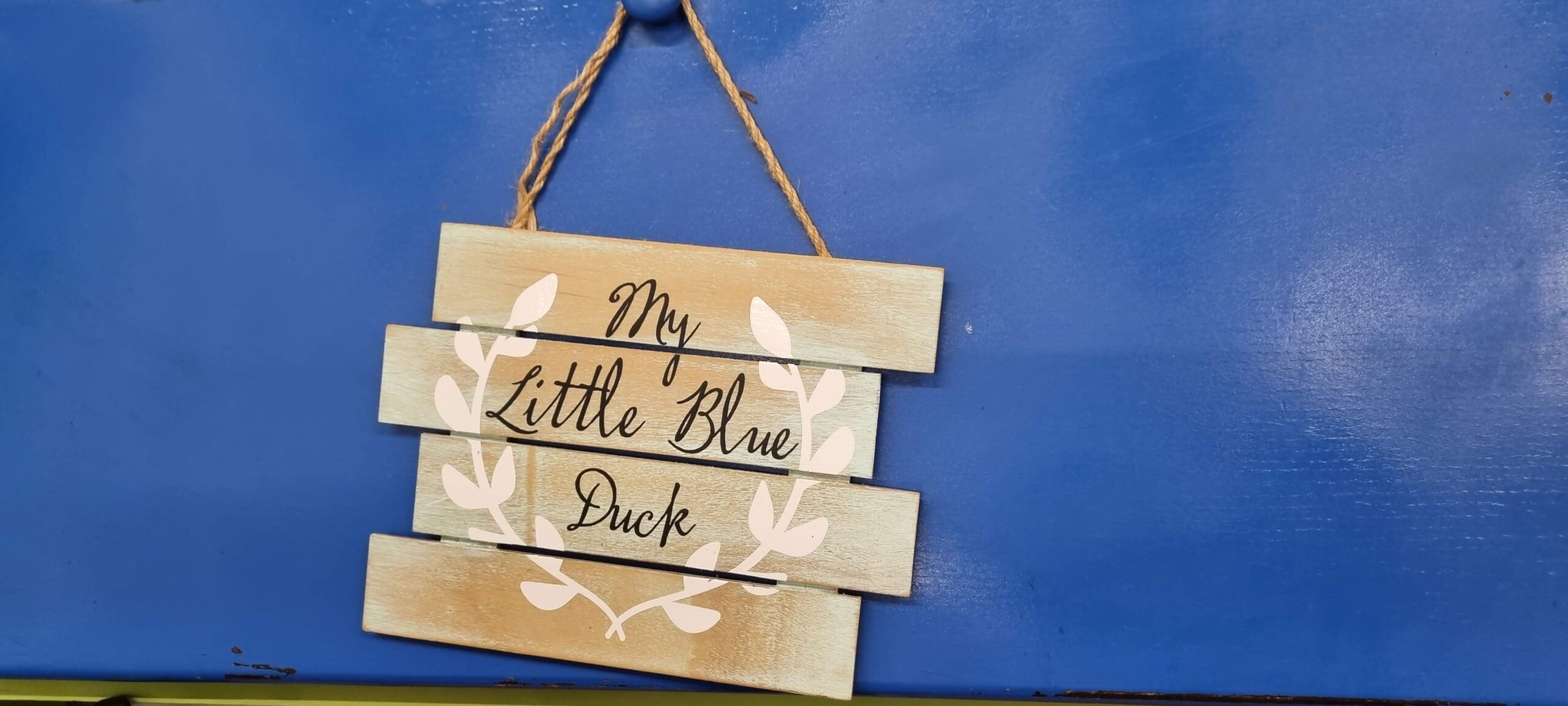 My Little Blue Duck sign